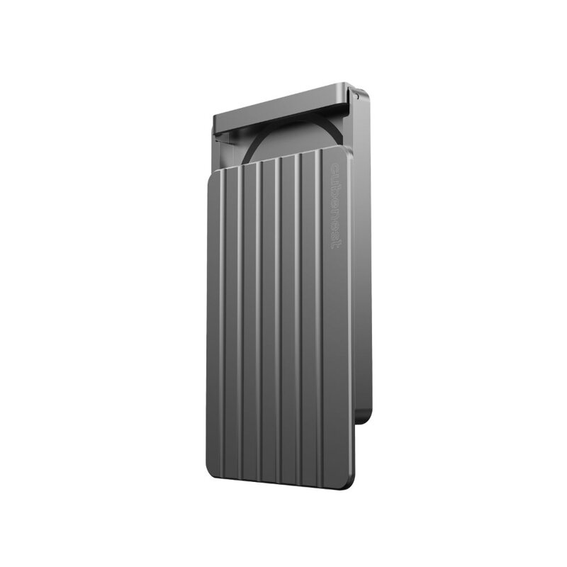 Cubenest Cartera Magnética de Aluminio WT02 gris