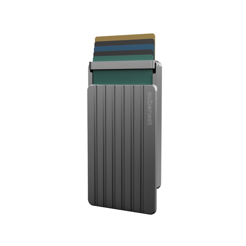 Cubenest Cartera Magnética de Aluminio WT02 gris